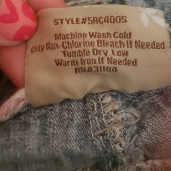 Red Camel Wide Leg Ripped Jeans Size 9 - Picture 5 of 7